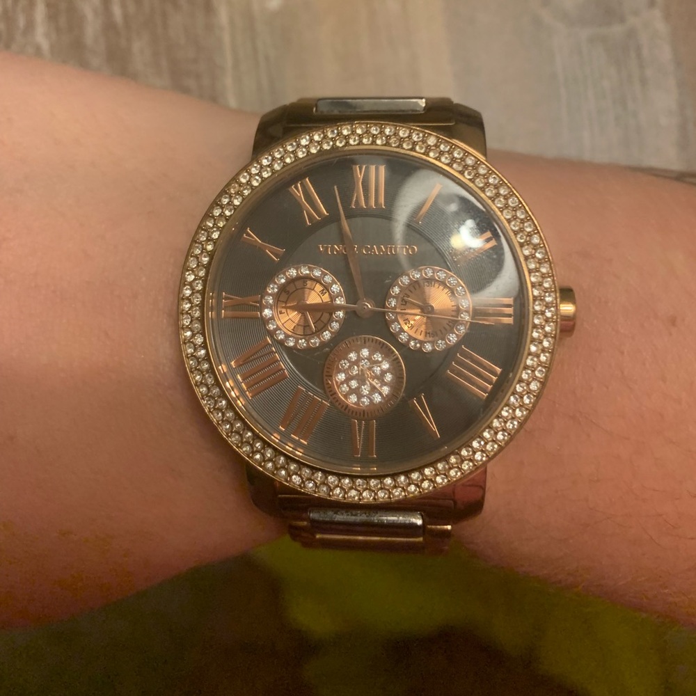 Gold and Brown Diamond Vince Camino Watch